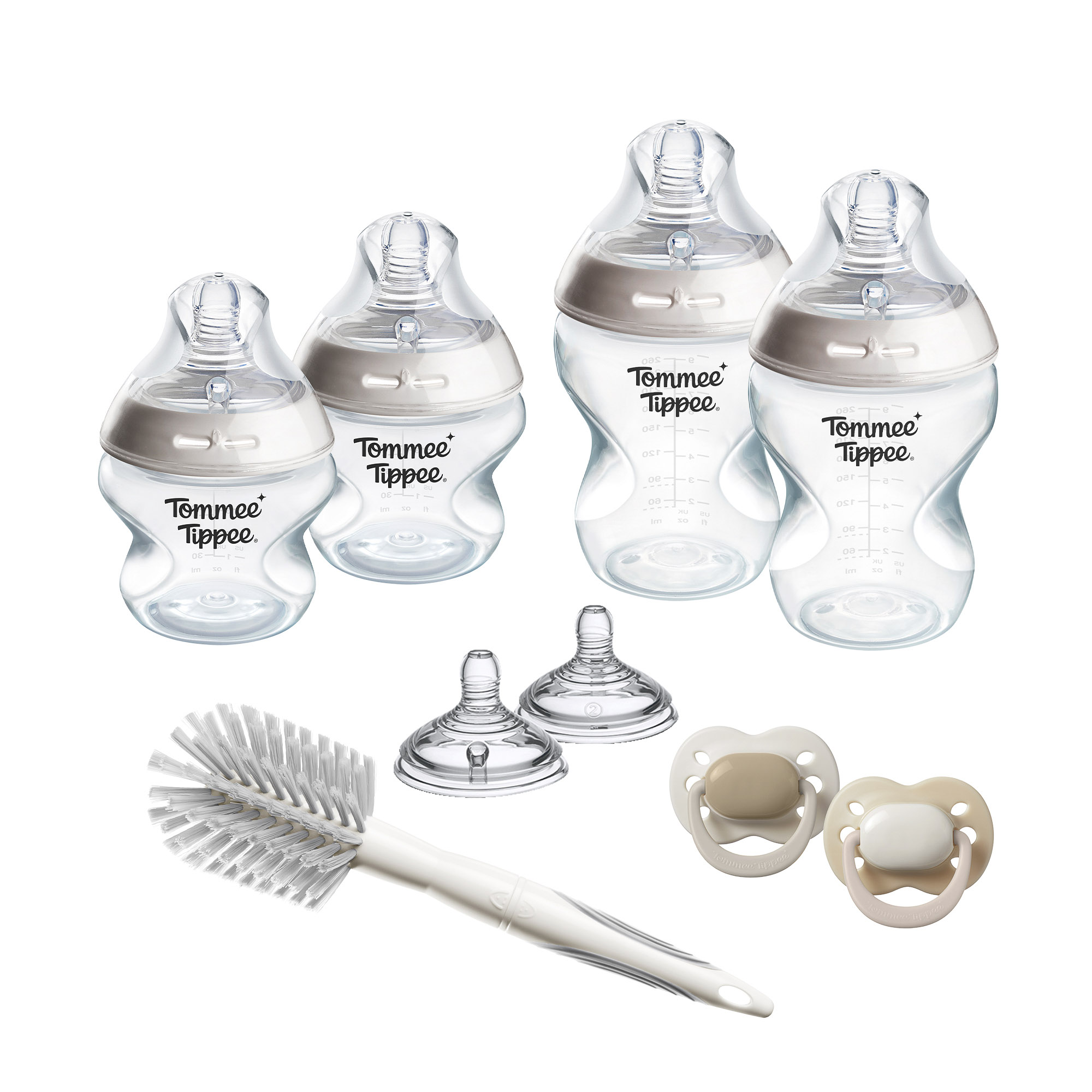 Tommee Tippee Natural Start Newborn Starter Set, 150ml and 260ml Anti-Colic Baby Bottles 